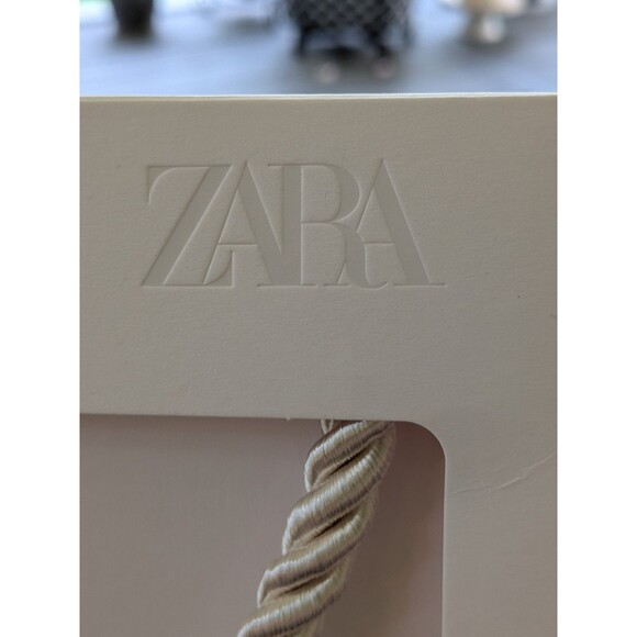 ZARA Women's Gold Textured Starfish Ivory Cord 20" Statement Necklace Coastal - Picture 4 of 12